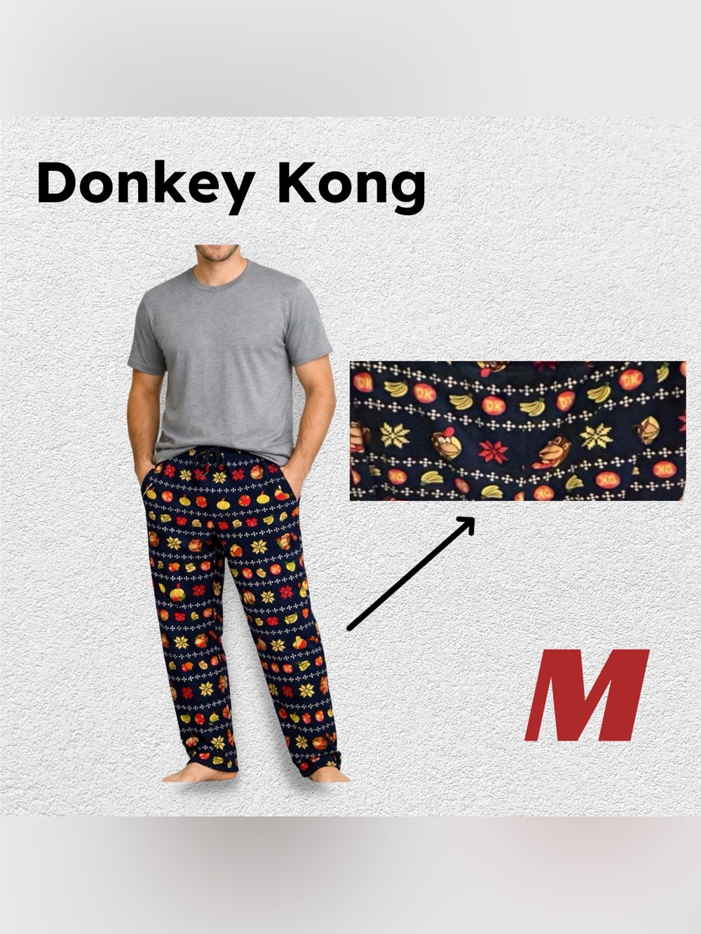 🇺🇸👍GUC DONKEY KONG | M | Pyjama bottom perfect drawstrings waist